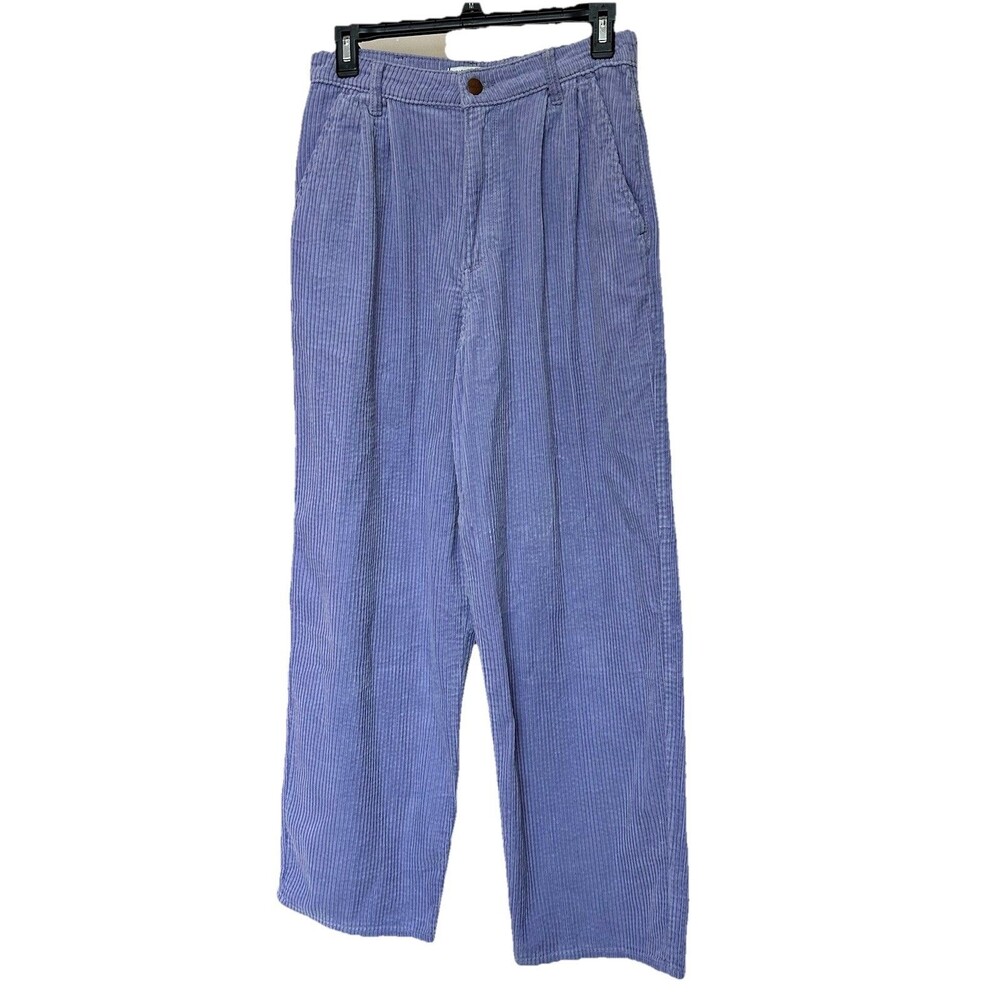 Wrangler Corduroy Pants Purple Pleated Barrel Leg Womens 27x28 Western Rodeo